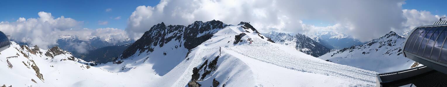 Silvretta Montafon Panorama Bahn am Hochjoch