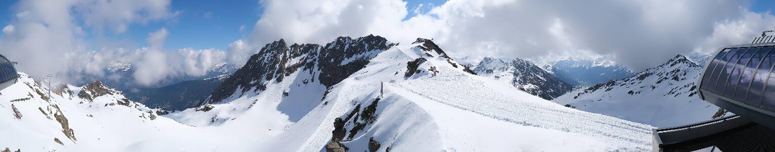 Silvretta Montafon Panorama Bahn am Hochjoch