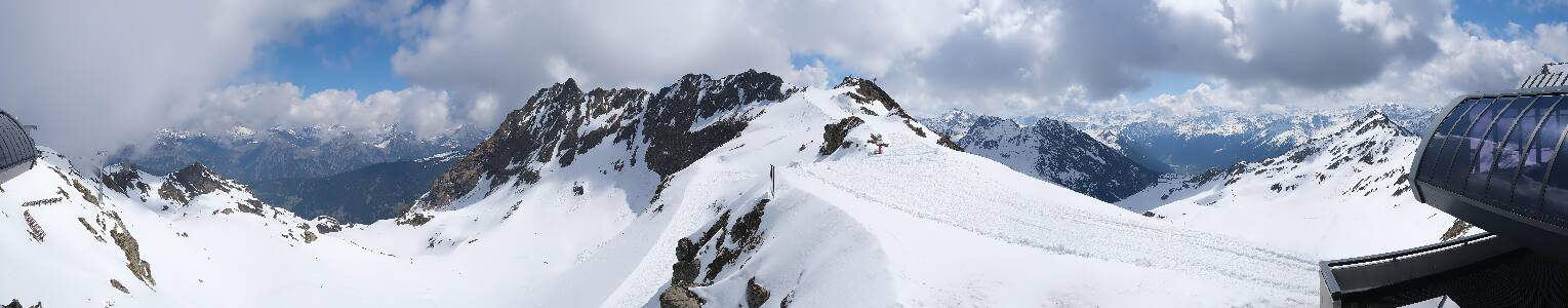 Silvretta Montafon Panorama Bahn am Hochjoch
