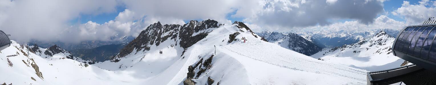 Silvretta Montafon Panorama Bahn am Hochjoch