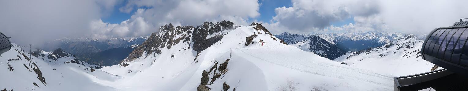 Silvretta Montafon Panorama Bahn am Hochjoch