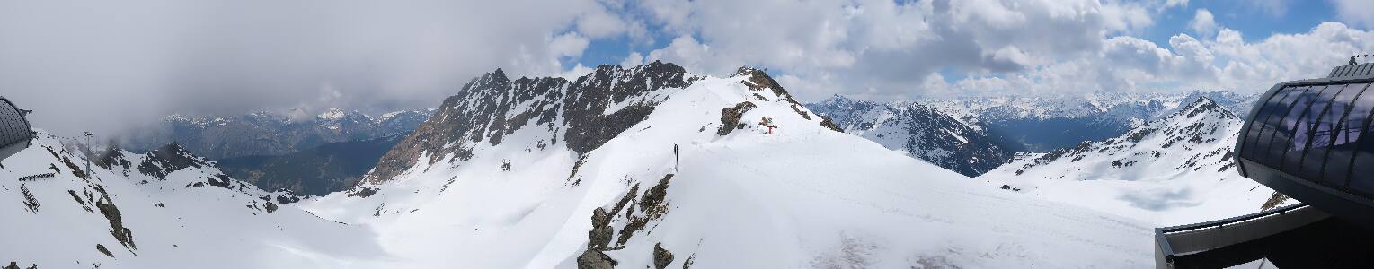Silvretta Montafon Panorama Bahn am Hochjoch