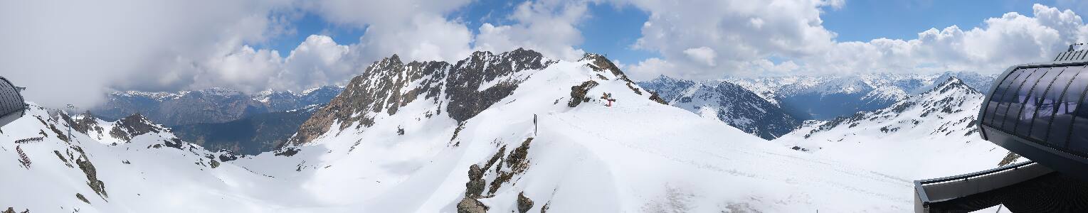 Silvretta Montafon Panorama Bahn am Hochjoch
