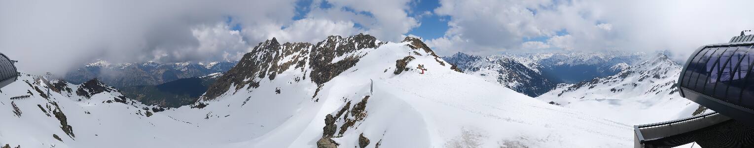 Silvretta Montafon Panorama Bahn am Hochjoch
