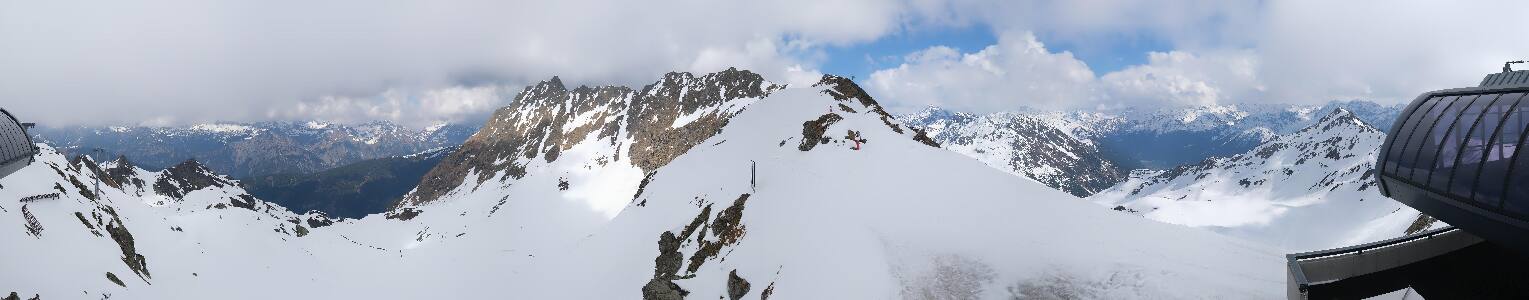 Silvretta Montafon Panorama Bahn am Hochjoch