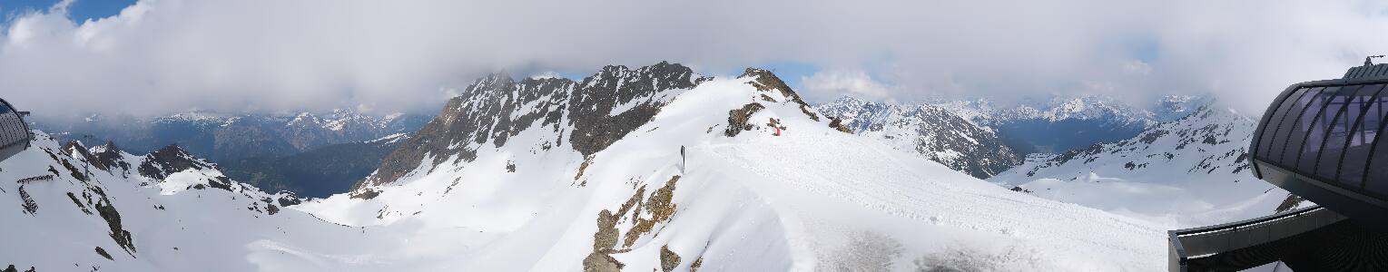 Silvretta Montafon Panorama Bahn am Hochjoch