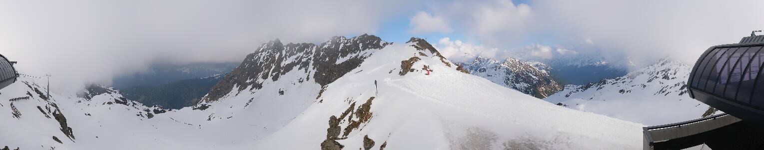 Silvretta Montafon Panorama Bahn am Hochjoch