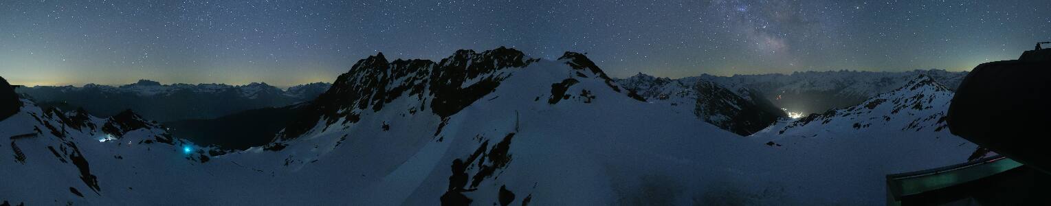 Silvretta Montafon Panorama Bahn am Hochjoch