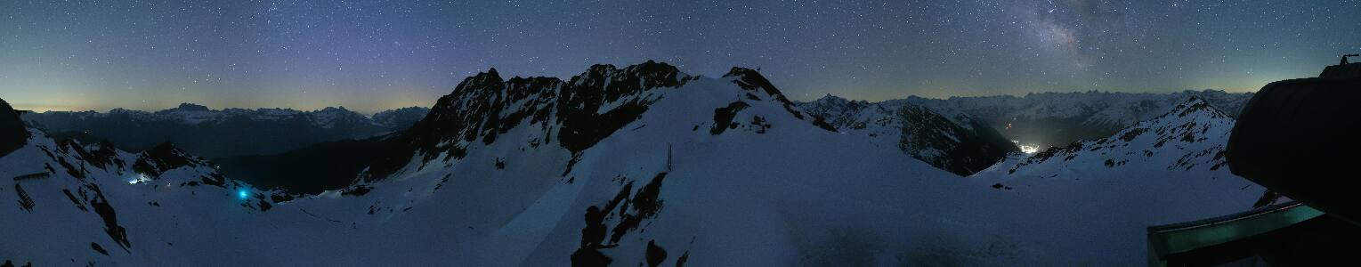 Silvretta Montafon Panorama Bahn am Hochjoch