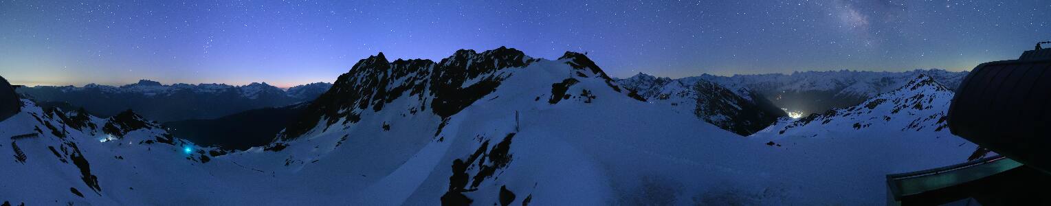 Silvretta Montafon Panorama Bahn am Hochjoch