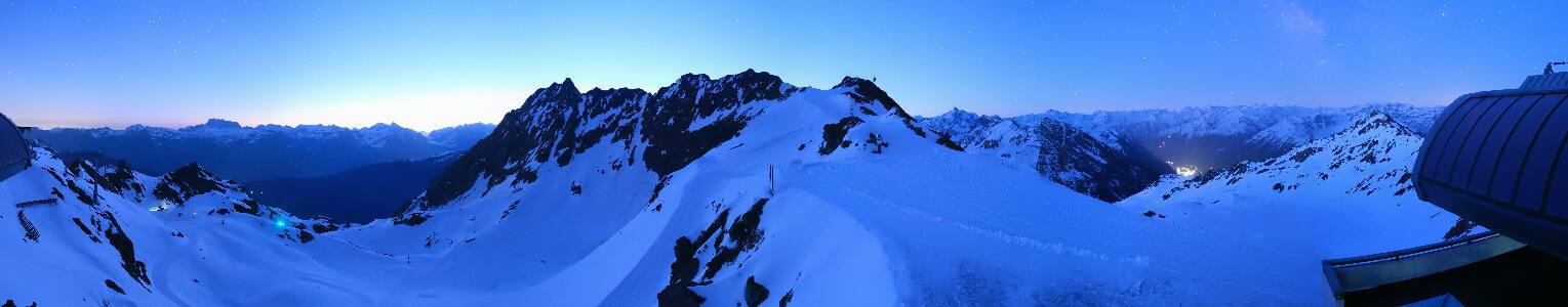 Silvretta Montafon Panorama Bahn am Hochjoch