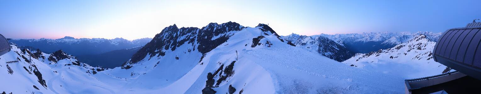 Silvretta Montafon Panorama Bahn am Hochjoch