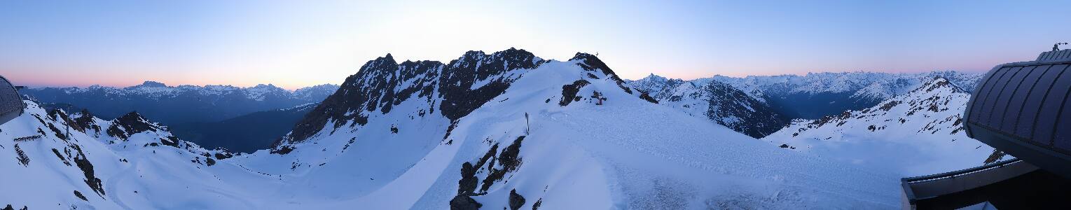 Silvretta Montafon Panorama Bahn am Hochjoch