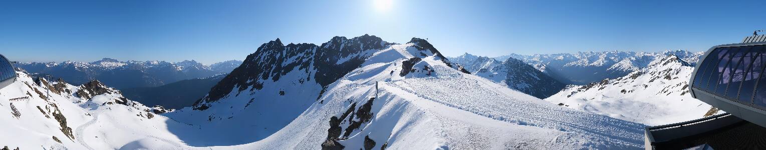 Silvretta Montafon Panorama Bahn am Hochjoch