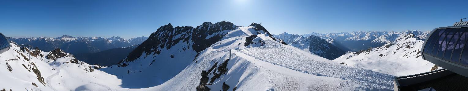 Silvretta Montafon Panorama Bahn am Hochjoch