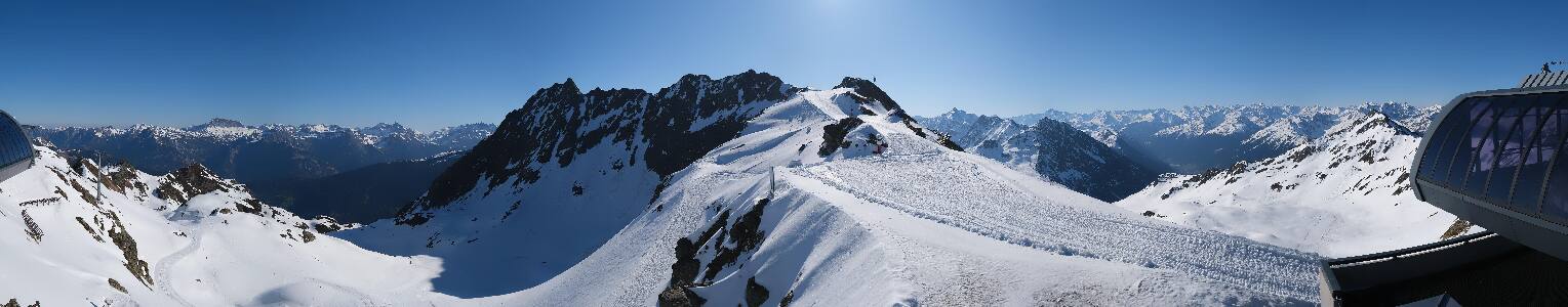 Silvretta Montafon Panorama Bahn am Hochjoch