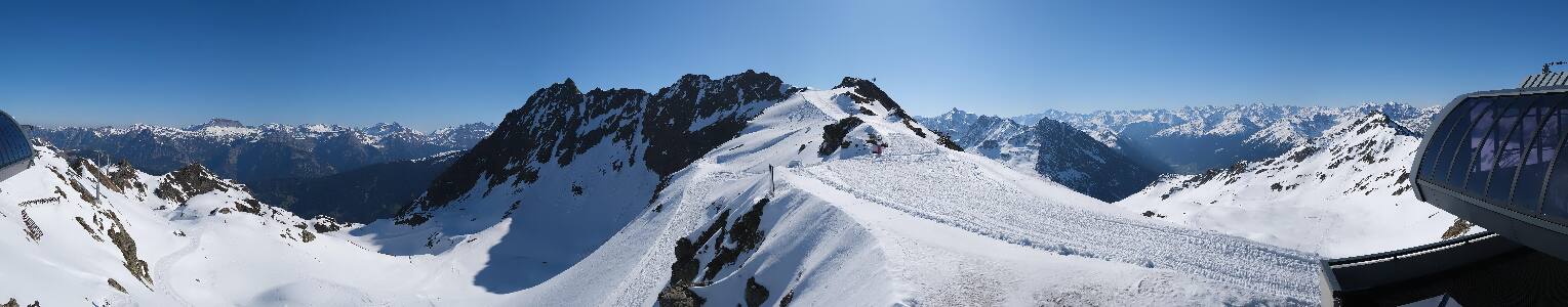 Silvretta Montafon Panorama Bahn am Hochjoch