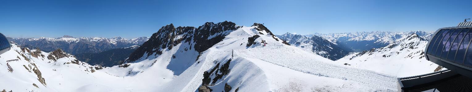 Silvretta Montafon Panorama Bahn am Hochjoch
