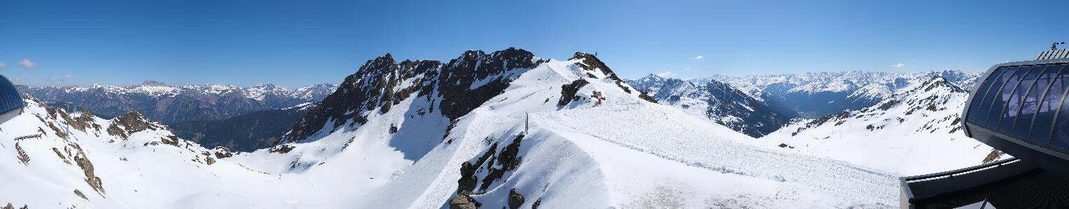 Silvretta Montafon Panorama Bahn am Hochjoch