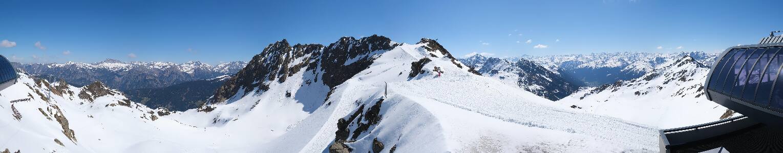 Silvretta Montafon Panorama Bahn am Hochjoch