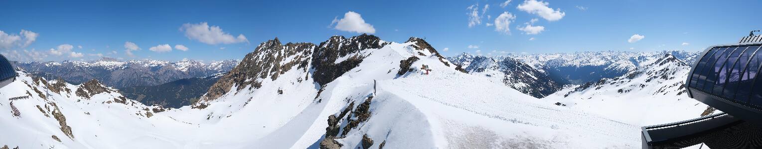 Silvretta Montafon Panorama Bahn am Hochjoch