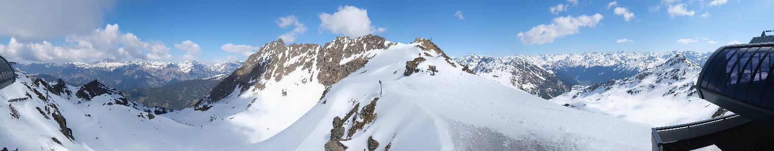 Silvretta Montafon Panorama Bahn am Hochjoch