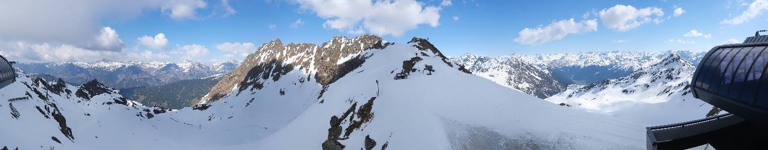 Silvretta Montafon Panorama Bahn am Hochjoch
