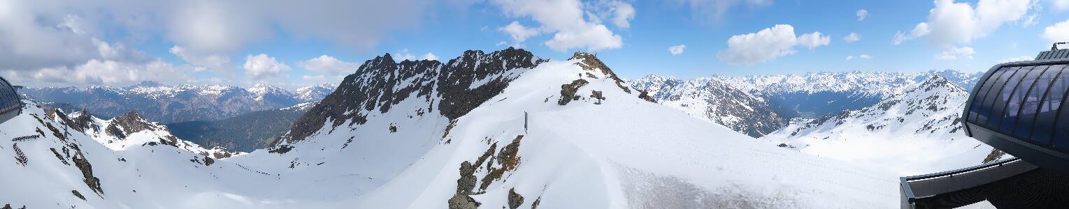 Silvretta Montafon Panorama Bahn am Hochjoch