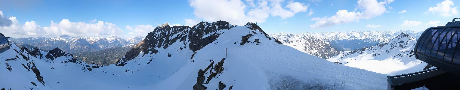 Silvretta Montafon Panorama Bahn am Hochjoch