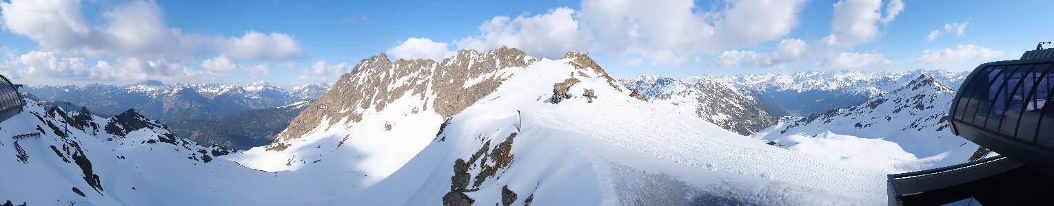 Silvretta Montafon Panorama Bahn am Hochjoch