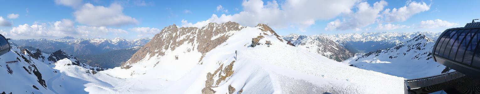 Silvretta Montafon Panorama Bahn am Hochjoch