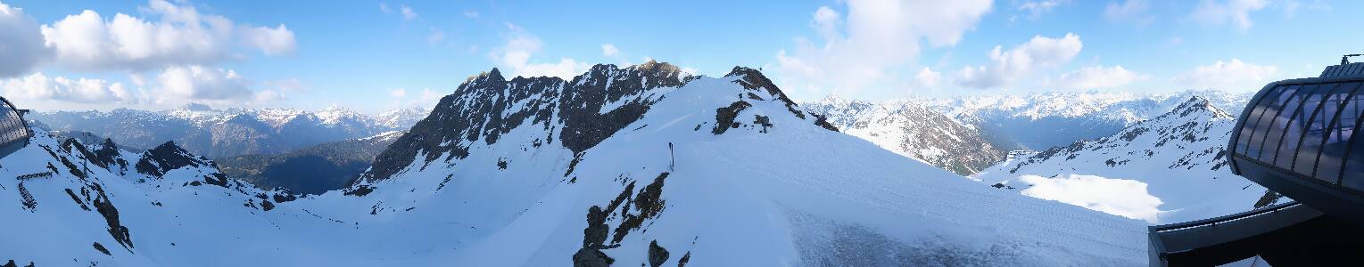 Silvretta Montafon Panorama Bahn am Hochjoch