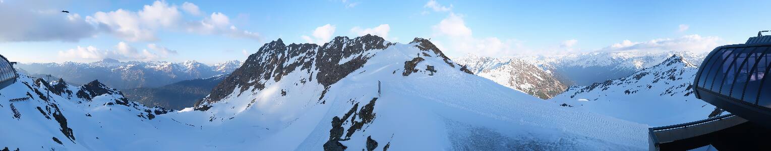 Silvretta Montafon Panorama Bahn am Hochjoch