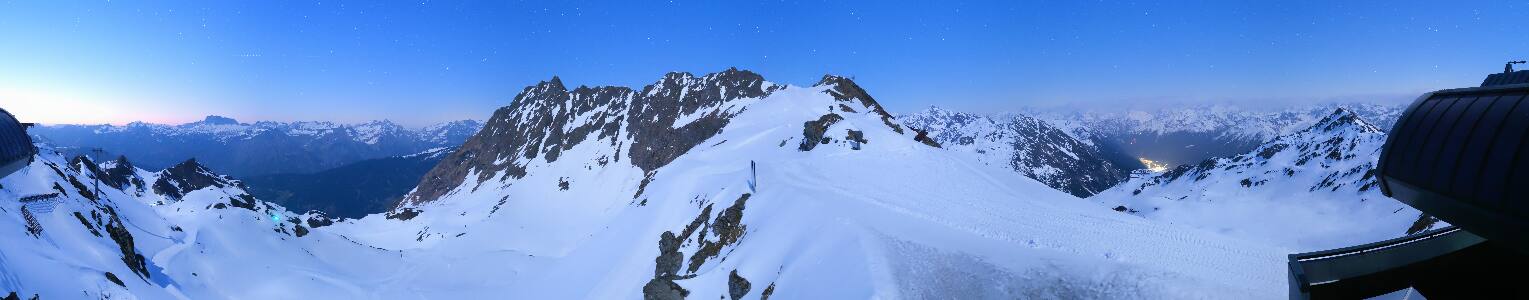 Silvretta Montafon Panorama Bahn am Hochjoch