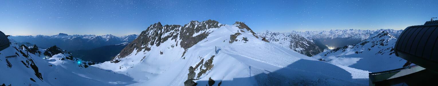 Silvretta Montafon Panorama Bahn am Hochjoch