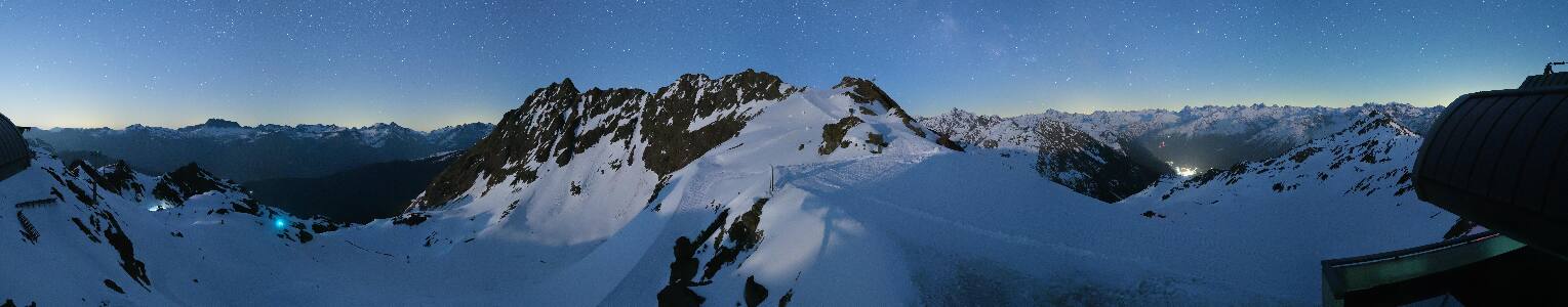 Silvretta Montafon Panorama Bahn am Hochjoch
