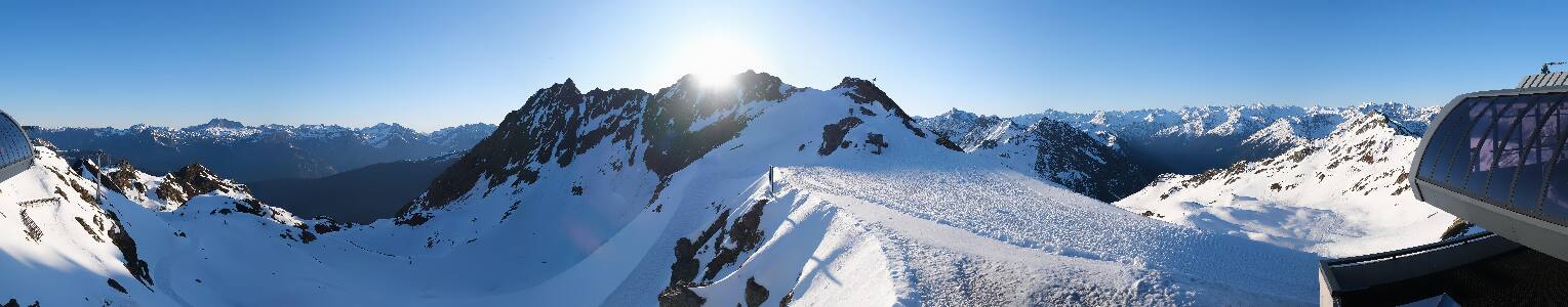 Silvretta Montafon Panorama Bahn am Hochjoch