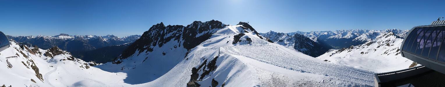 Silvretta Montafon Panorama Bahn am Hochjoch