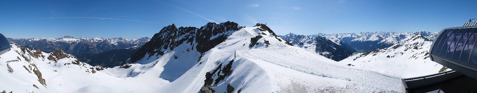 Silvretta Montafon Panorama Bahn am Hochjoch