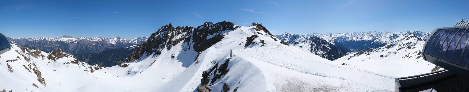 Silvretta Montafon Panorama Bahn am Hochjoch