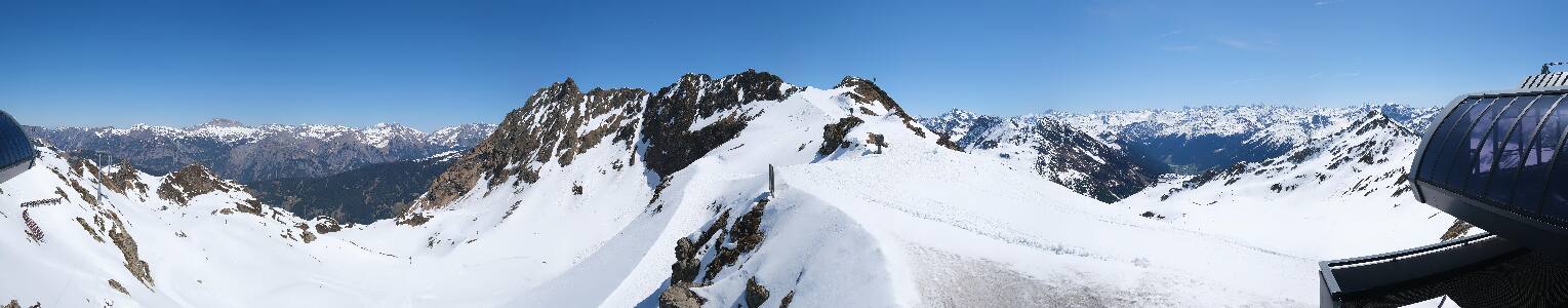 Silvretta Montafon Panorama Bahn am Hochjoch
