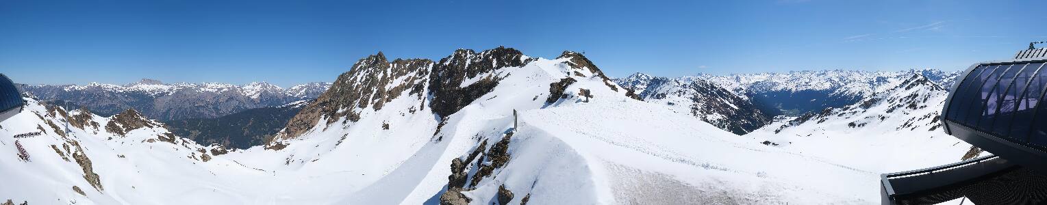 Silvretta Montafon Panorama Bahn am Hochjoch