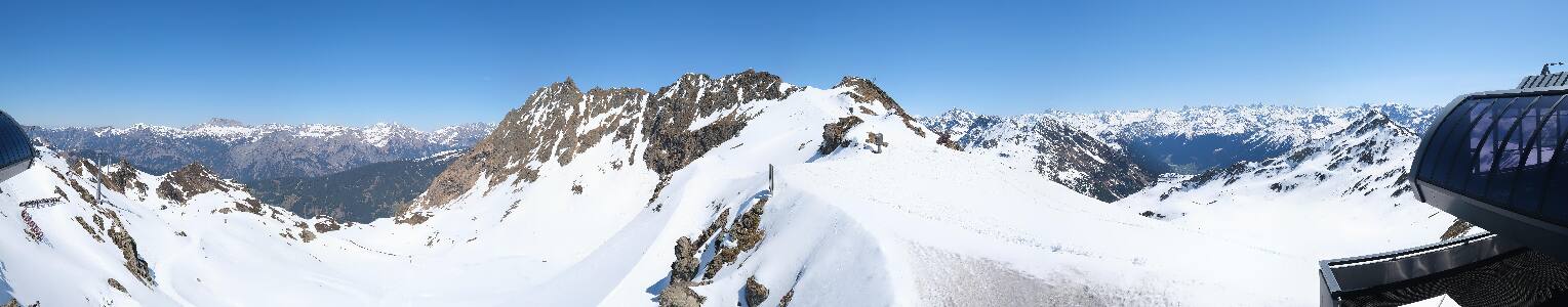 Silvretta Montafon Panorama Bahn am Hochjoch
