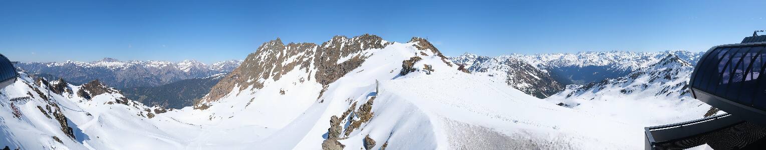 Silvretta Montafon Panorama Bahn am Hochjoch