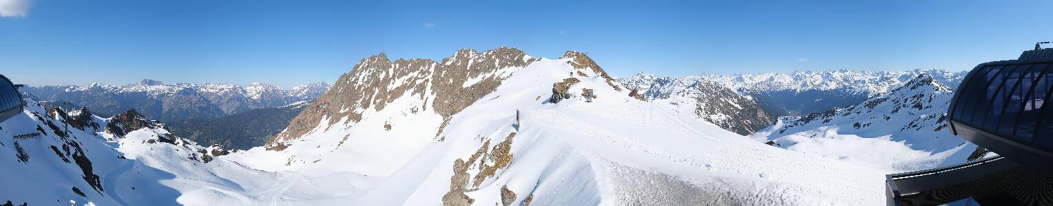 Silvretta Montafon Panorama Bahn am Hochjoch