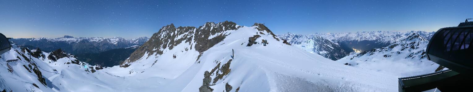 Silvretta Montafon Panorama Bahn am Hochjoch