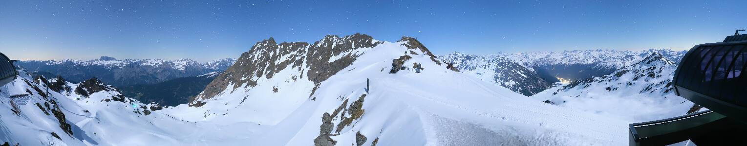 Silvretta Montafon Panorama Bahn am Hochjoch