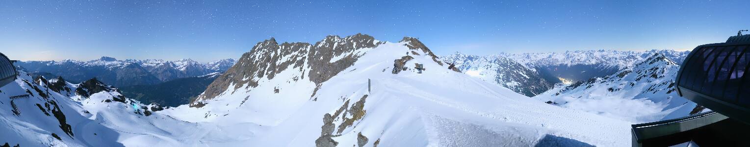 Silvretta Montafon Panorama Bahn am Hochjoch