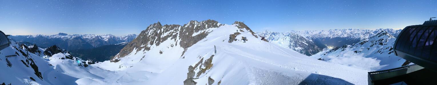 Silvretta Montafon Panorama Bahn am Hochjoch