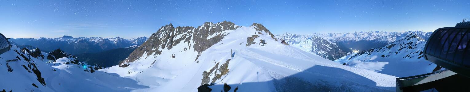 Silvretta Montafon Panorama Bahn am Hochjoch
